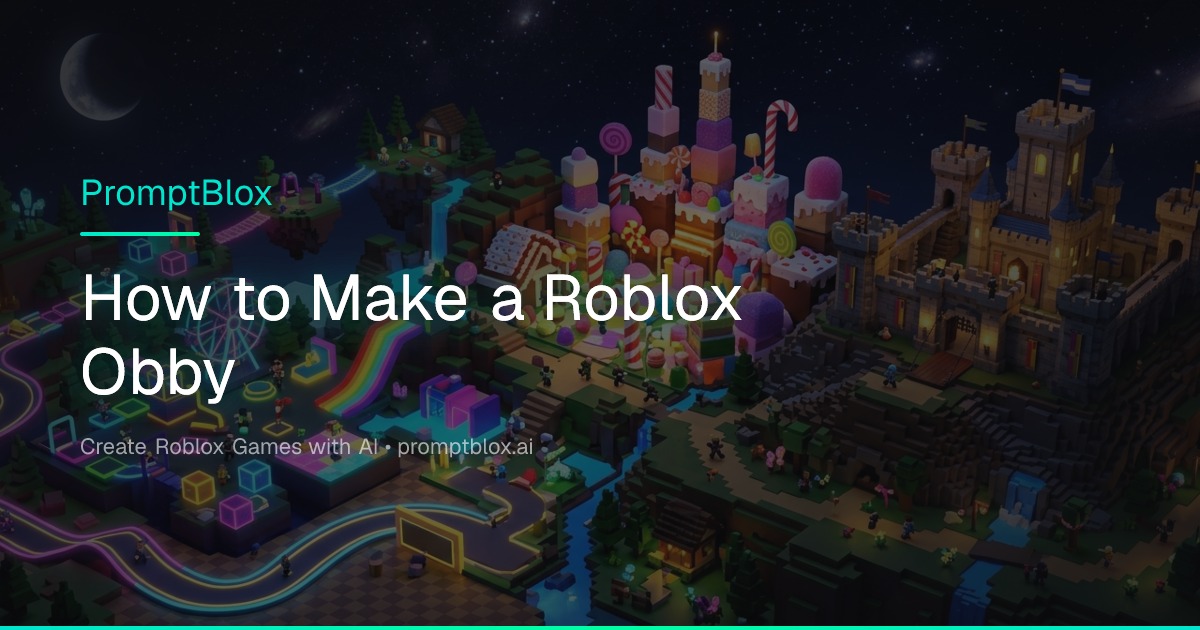 How to Make a Roblox Obby in 2026 (Step-by-Step) | PromptBlox