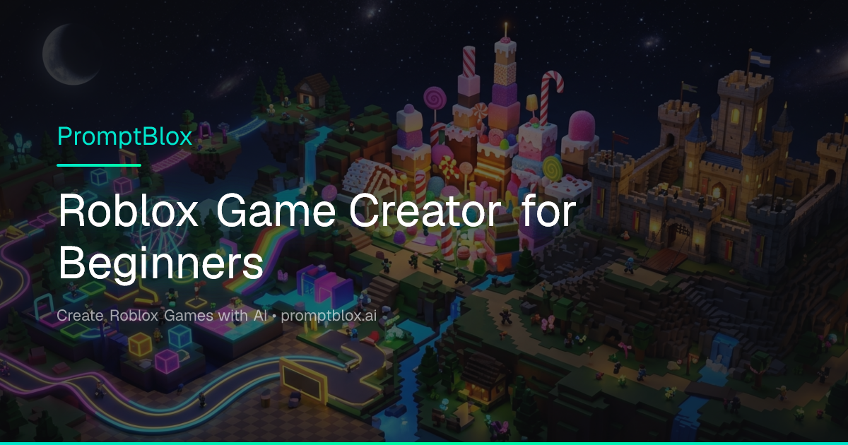 Roblox Game Creator No Coding for Beginners (2026 Guide) | PromptBlox