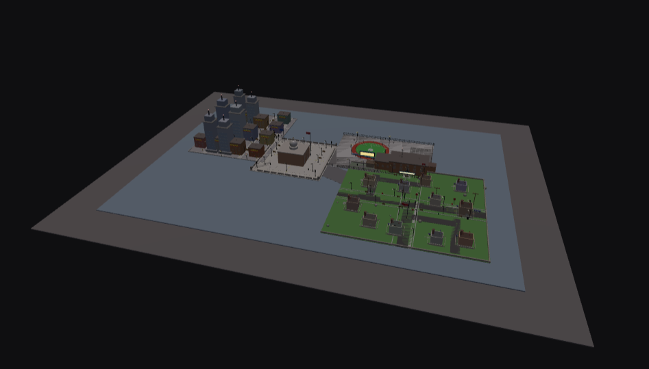 PromptBlox v1 build of: a coastal city and resort island
